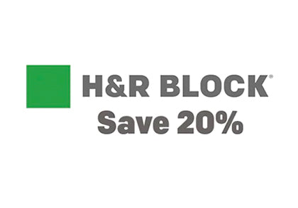 Save up to 20% off H&R Block!